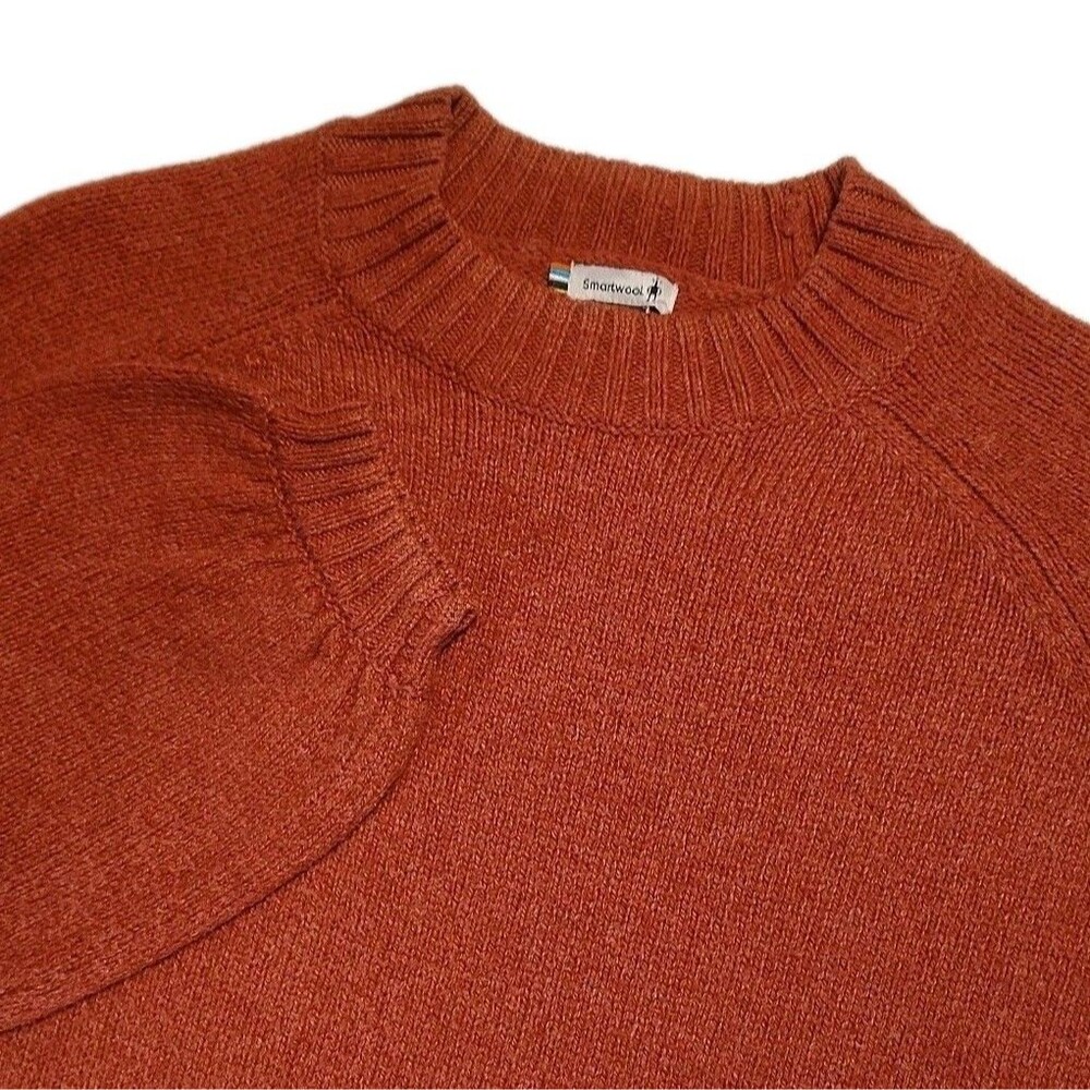 Smartwool Bell Meadow Sweater Women's Medium Merino Wool Ginger Heather